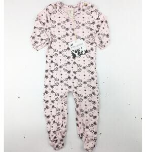 Kate Quinn Blush & Raisin Bamboo Footie - 0-3 Months